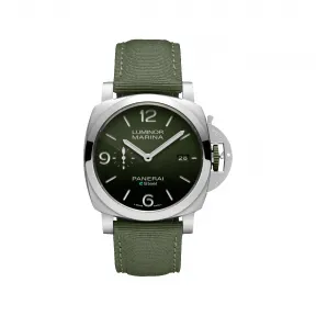 沛纳海/Panerai Luminor 系列 磨砂eSteel™材质 44毫米 自动机械机芯 男表 PAM01356