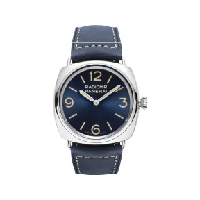 沛纳海/Panerai radiomir镭得米尔系列 45MM 抛光精钢 手动机械机芯 男表 PAM01383