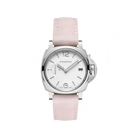 沛纳海/Panerai luminor due庐米诺杜尔系列 38MM 抛光精钢 自动机械机芯 女表 PAM01425