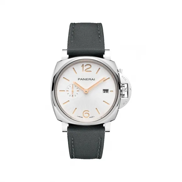 沛纳海/Panerai luminor due庐米诺杜尔系列 42MM 抛光精钢 自动机械机芯 男表 PAM01428