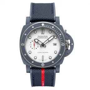沛纳海/Panerai Submersible潜行系列QuarantaQuattro Luna Rossa Ti-Ceramitech™ 44MM  自动机械机芯 男表 PAM01543