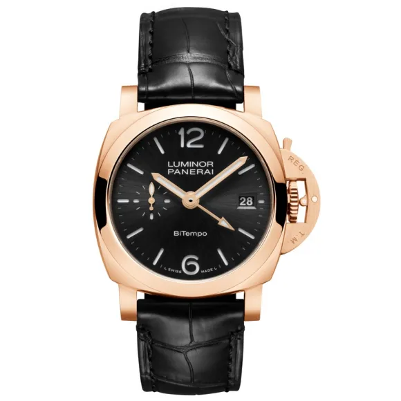 沛纳海/Panerai Luminor庐米诺Quaranta BiTempo Goldtech™ 40MM  自动机械机芯 男表 PAM01641