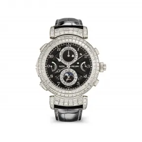 百达翡丽/Patek Philippe 超级复杂功能时计 49.4MM 白金 手动机械机芯 男表 6300-400G-001