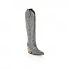 菲利普·普莱因/Philipp Plein 牛仔中跟靴哥特式 Plein 与水晶 AABS-WSE0625-PLE010N-70