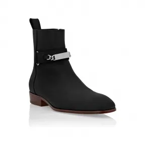 菲利普·普莱因/Philipp Plein Nabuk 靴子低平底 FAAS-MSE0170-PLE010N-02