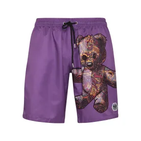 菲利普·普莱因/Philipp Plein 泳装四角裤佩斯利泰迪熊 FACC-MMX0067-PNY002N-73