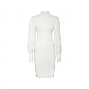 菲利普·普莱因/Philipp Plein 羊毛高领连衣裙长袖 FACC-WKG0375-PKN002N-01