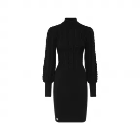 菲利普·普莱因/Philipp Plein 羊毛高领连衣裙长袖 FACC-WKG0375-PKN002N-02