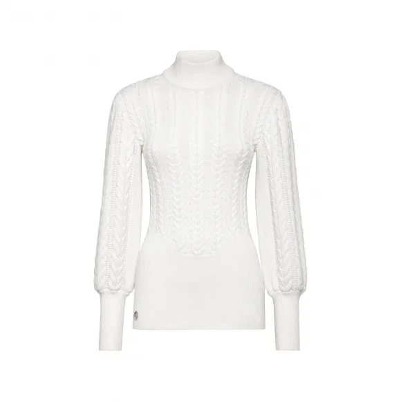 菲利普·普莱因/Philipp Plein 羊毛高领长袖基本款 FACC-WKK0248-PKN002N-01