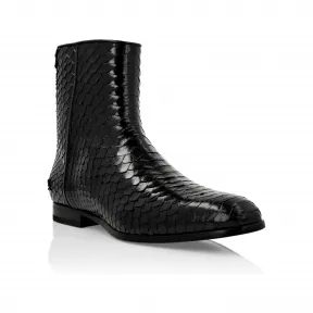 菲利普·普莱因/Philipp Plein 蟒蛇印花靴 Lo-Heels Mid PABS-MSE0189-PLE010N-02