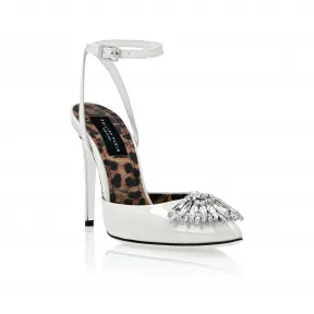 菲利普·普莱因/Philipp Plein 胸针露跟鞋 PACS-WSA0620-PLE077N-01