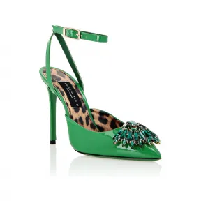 菲利普·普莱因/Philipp Plein 胸针露跟鞋 PACS-WSA0620-PLE077N-05