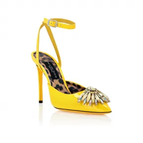 菲利普·普莱因/Philipp Plein 胸针露跟鞋 PACS-WSA0620-PLE077N-09