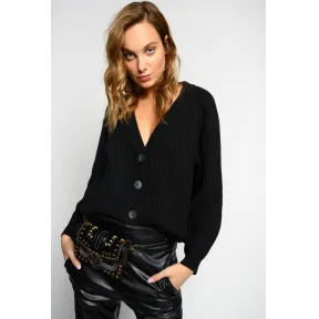 品高/Pinko LIMOUSINE BLACK KIRGHIGO 1羊绒混纺多针套衫 1B149BY5WTZ99