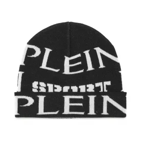 普兰/Plein Sport 黑色 女士 针织帽 71870_02_4_0