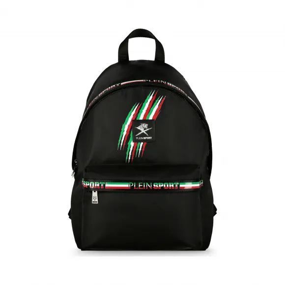 普兰/Plein Sport 黑色 男士 双肩包 76768_02_4_0