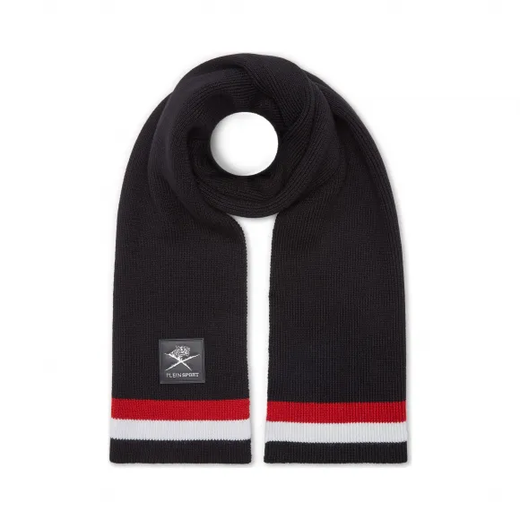 普兰/Plein Sport 黑色 男士 围巾 80336_02_4_0