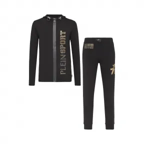 普兰/Plein Sport 黑色 / 金色 男士 运动服 A18C-MJJ0120-SJO001N_0216