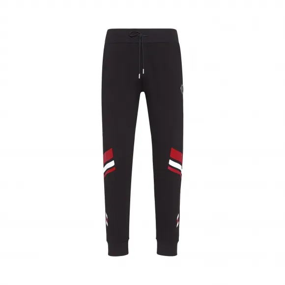 普兰/Plein Sport 黑色 / 红色 男士 慢跑裤 A19C-MJT1372-SJO001N_0213