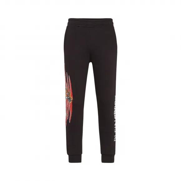 普兰/Plein Sport 黑色 / 红色 男士 慢跑裤 A19C-MJT1379-SJO001N_0213