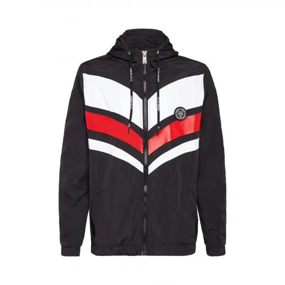 普兰/Plein Sport 黑色 / 红色 男士 夹克 A19C-MRB1339-SXV005N_0213