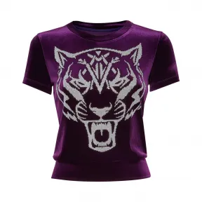 普兰/Plein Sport 紫色 女士 T恤 A19C-WTK1847-STE003N_73