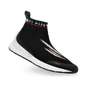 普兰/Plein Sport 黑色 男士 跑步鞋 A19S-USC0018-SKN002N_02