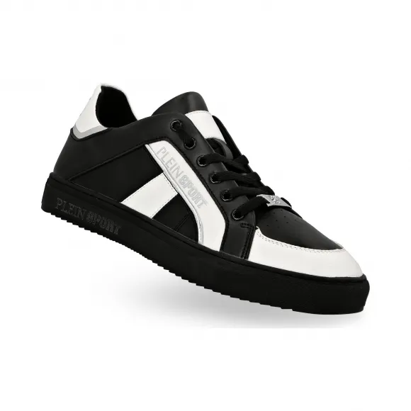 普兰/Plein Sport 黑色 / 白色 男士 运动鞋 F19S-MSC2246-STE003N_0201