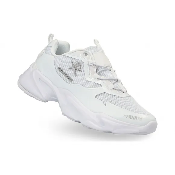 普兰/Plein Sport 白色 男士 跑步鞋 F19S-MSC2423-STE003N_01