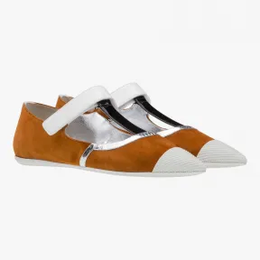 普拉达/Prada 紫檀色  芭蕾舞鞋 1F738G 3H39 F0BW5