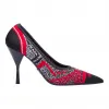 普拉达/Prada 黑色/猩红色  高跟鞋 1I192L 3KK5 F022C