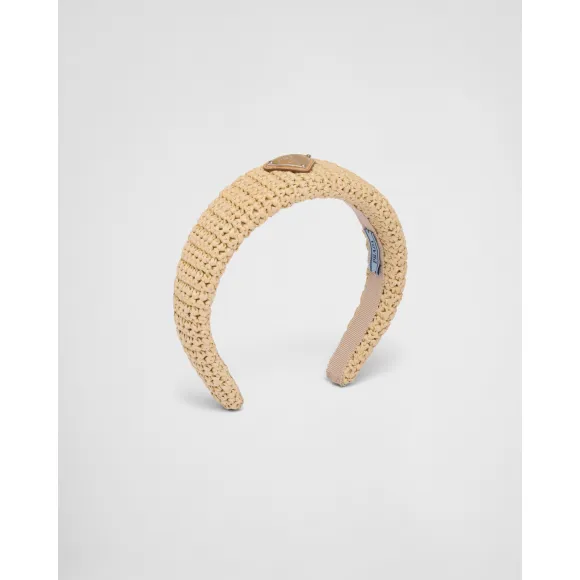 普拉达/Prada 酒椰纤维发箍 1IH019-2CFY-F0018