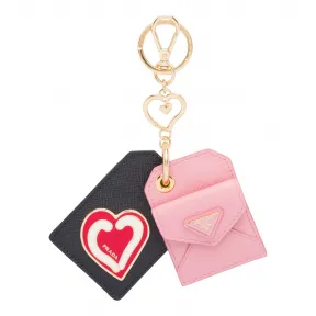 普拉达/Prada 黑色/花瓣粉  吊饰 1TL351 QP9 F047K