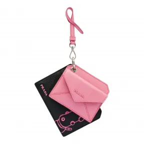 普拉达/Prada 黑色/海棠粉  吊饰 1TL360 2CEV F014A