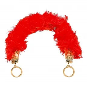 普拉达/Prada 漆红色/驼棕色 女士 肩带 1TX002 173 F0OR1