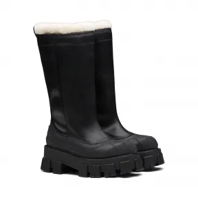 普拉达/Prada Monolith 皮革靴 1W380M-3A6N-F0889