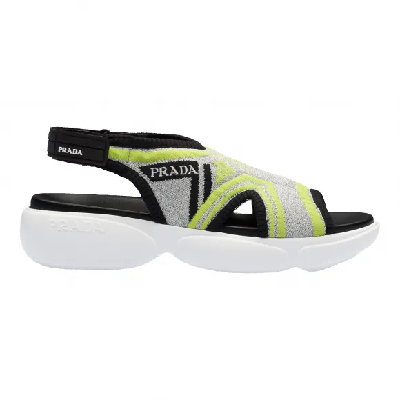 普拉达/Prada 绿色-黑色 女士 凉鞋 1X361L 3KXK F080N