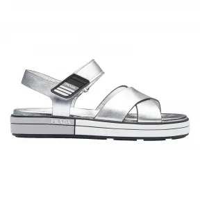 普拉达/Prada 银色  凉鞋 1X366L 3J8K F0118