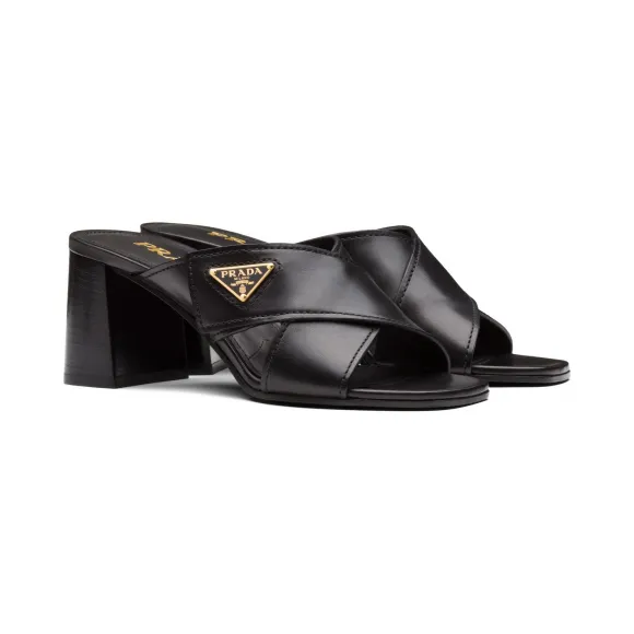 普拉达/Prada 皮革穆勒鞋 1XX567-248-F0002