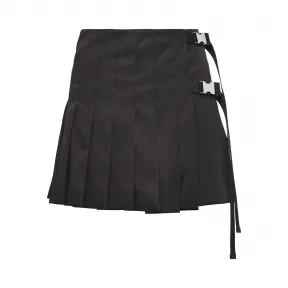 普拉达/Prada 黑色 轻质Re-Nylon再生尼龙裹身半身裙 21H868-1WQ8-F0002