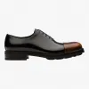 普拉达/Prada 黑色+棕色  踝靴 2EG201 3H9Q F0807