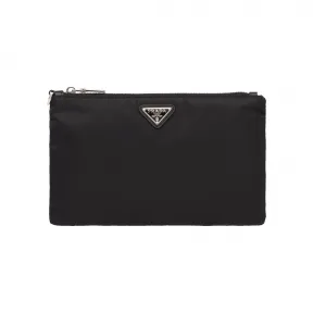 普拉达/Prada Re-Nylon 再生尼龙和Saffiano 皮革手拿包 2NH004-2DMH-F0002
