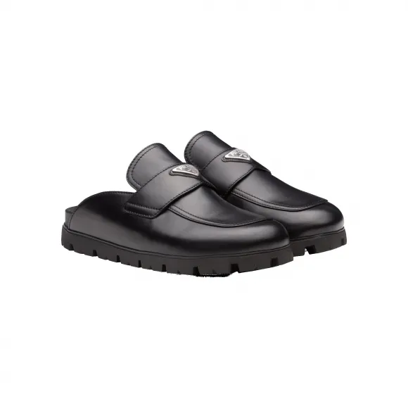 普拉达/Prada 皮革穆勒鞋 2S2956-8NQ-F0002-F-G000