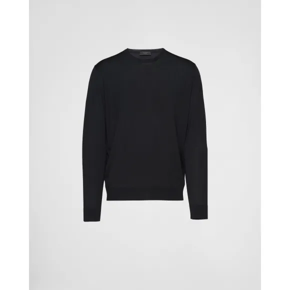 普拉达/Prada 羊毛圆领毛衫 UMM984-C5W-F0002