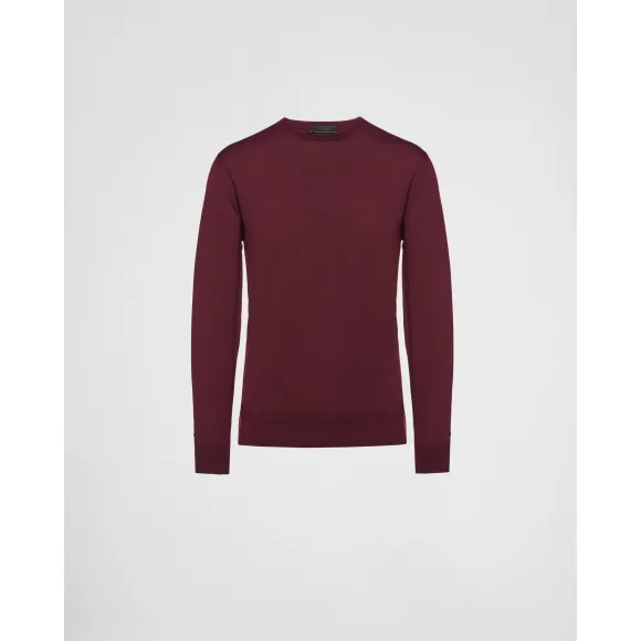 普拉达/Prada 羊毛圆领毛衫 UMM984-C5W-F0007