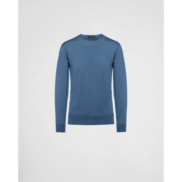 普拉达/Prada 羊毛圆领毛衫 UMM984-C5W-F0154