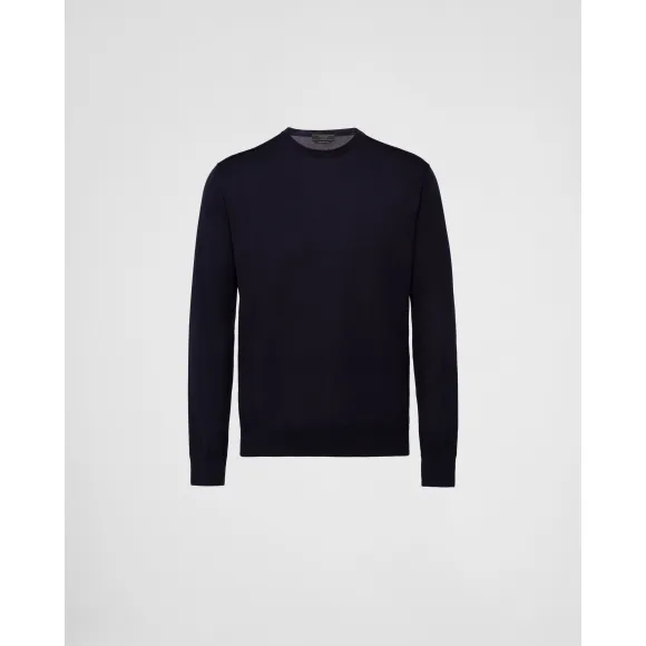 普拉达/Prada 羊毛圆领毛衫 UMM984-C5W-F0SVF