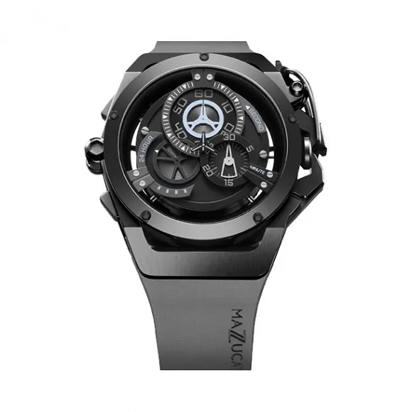 MAZZUCATO手表 RIM系列机械石英双面男表 火山灰RIM 03-GY536