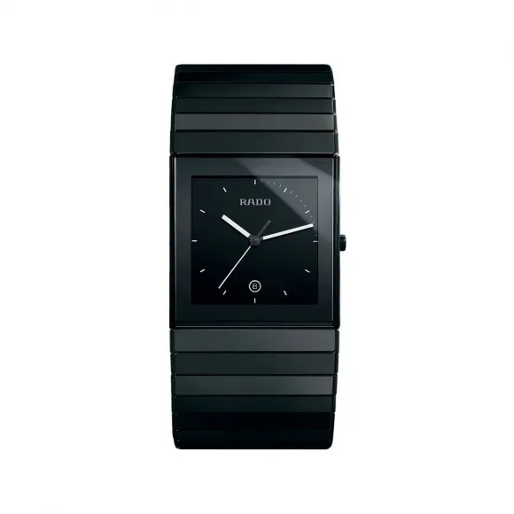 雷达/Rado 整体陶瓷 35 MM 石英 男表 156.0717.3.015
