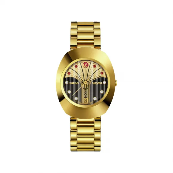 雷达/Rado DiaStar Original Limited Edition 系列 35.0MM 不锈钢 不锈钢 / PVD 自动机械机芯 男表 R12413474